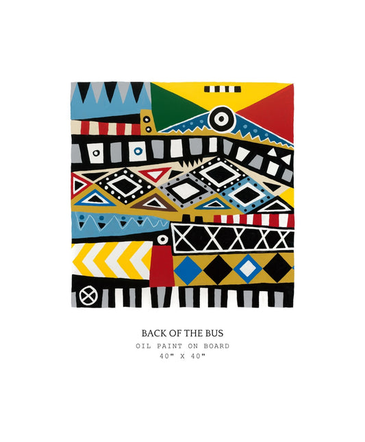 Colorful geometric pattern on a white background