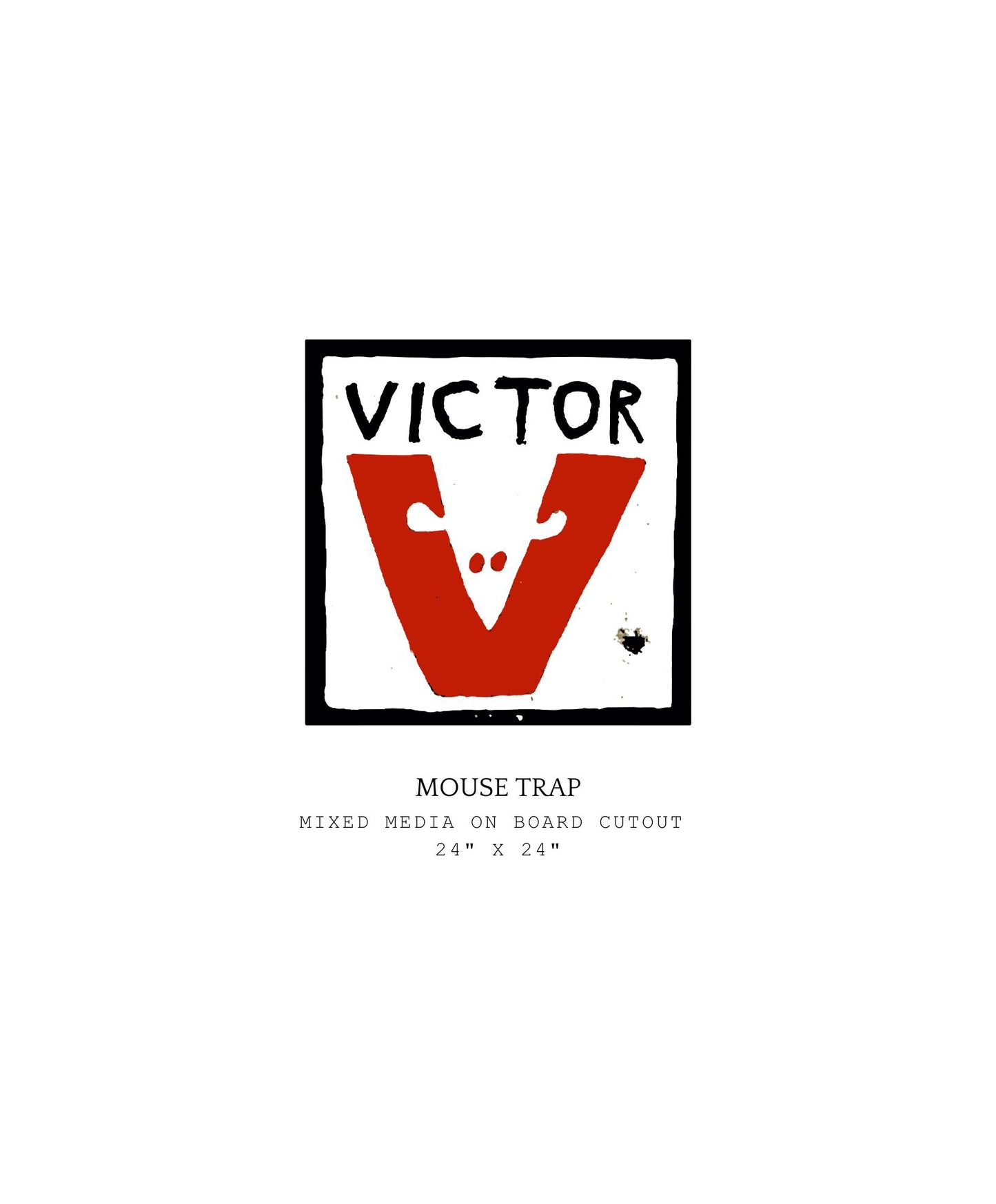 Logo of Victor with a red 'V' with a white mouse embedded