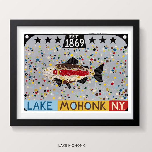 Lake Mohonk - signed art print by Hudson Valley artist Ryan Cronin