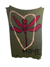 HOME DRAGONFLY HEART THROW BLANKET -