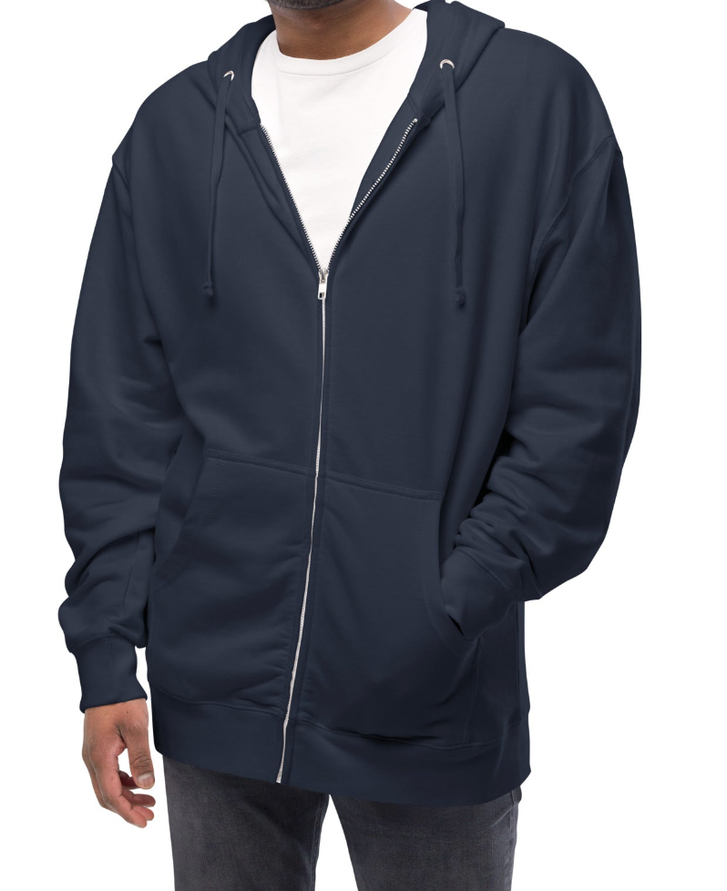The Old School Collection - Unknown - Unisex fleece zip up hoodie
