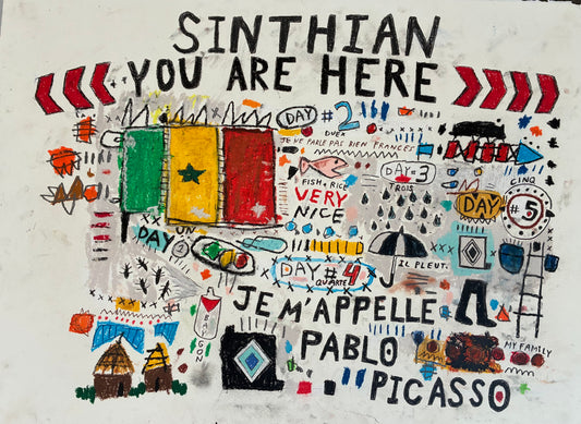 30 Days In Senegal - A Suite of 5 Drawings - 1/5