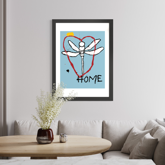 Home - signed art print by Hudson Valley artist Ryan Cronin
