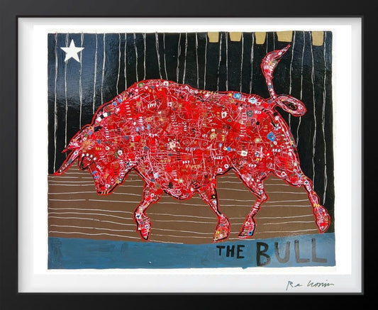 The Bull - signed art print by Hudson Valley artist Ryan Cronin