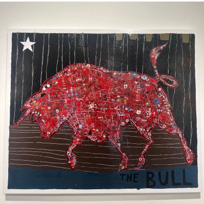Oil Painting of a bull