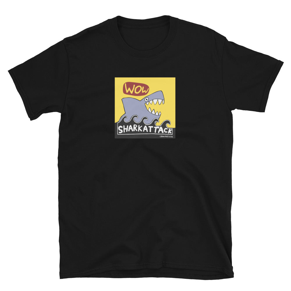 Shark Attack Softstyle Short-Sleeve Unisex T-Shirt