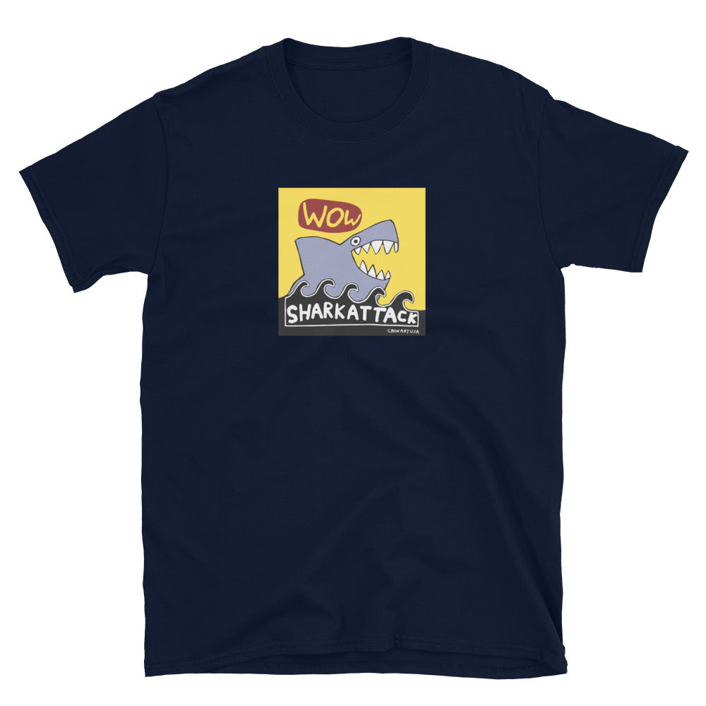 Shark Attack Softstyle Short-Sleeve Unisex T-Shirt