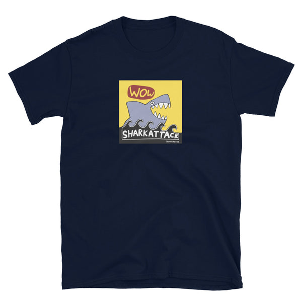 Shark Attack Softstyle Short-Sleeve Unisex T-Shirt