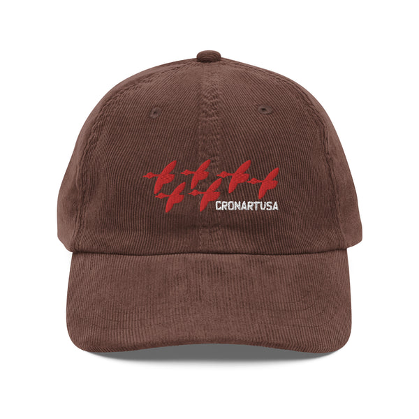 Red Geese Vintage corduroy cap