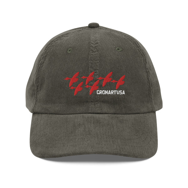 Red Geese Vintage corduroy cap