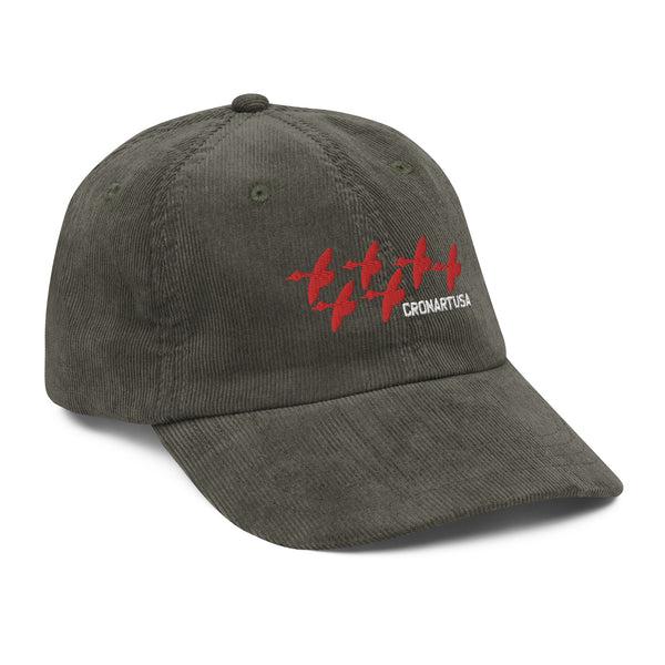 Red Geese Vintage corduroy cap