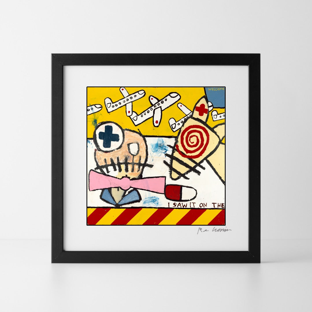 I Saw It On The Television - signed art print by Hudson Valley artist Ryan Cronin