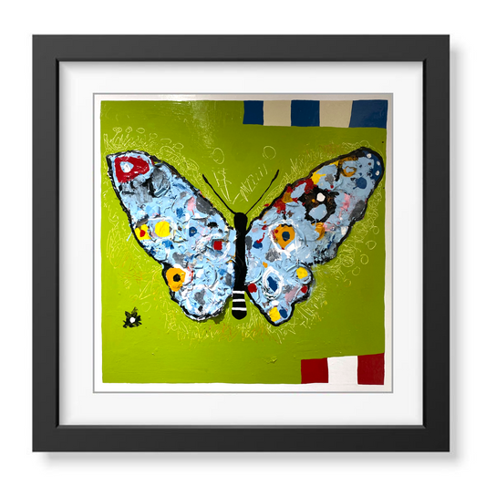 Flutterby | Things With Wings Series | 2023 - signed art print by Hudson Valley artist Ryan Cronin