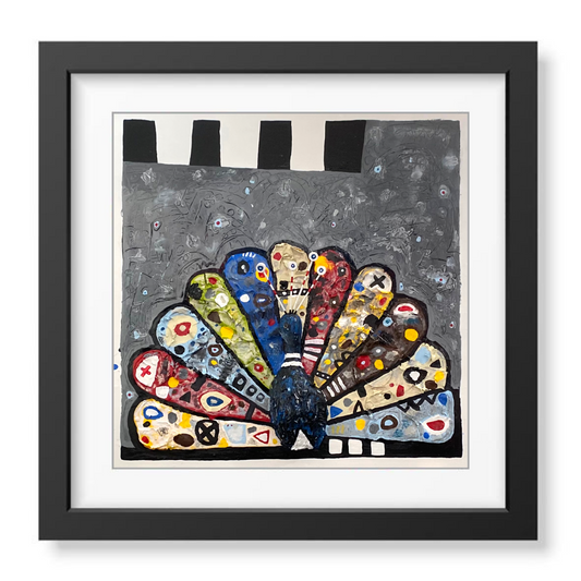 Peacock | Things With Wings Series | 2023 - signed art print by Hudson Valley artist Ryan Cronin
