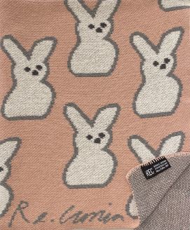Bunny Mini Throw Blanket in Multiple Colors