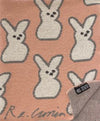 Bunny Mini Throw Blanket in Multiple Colors