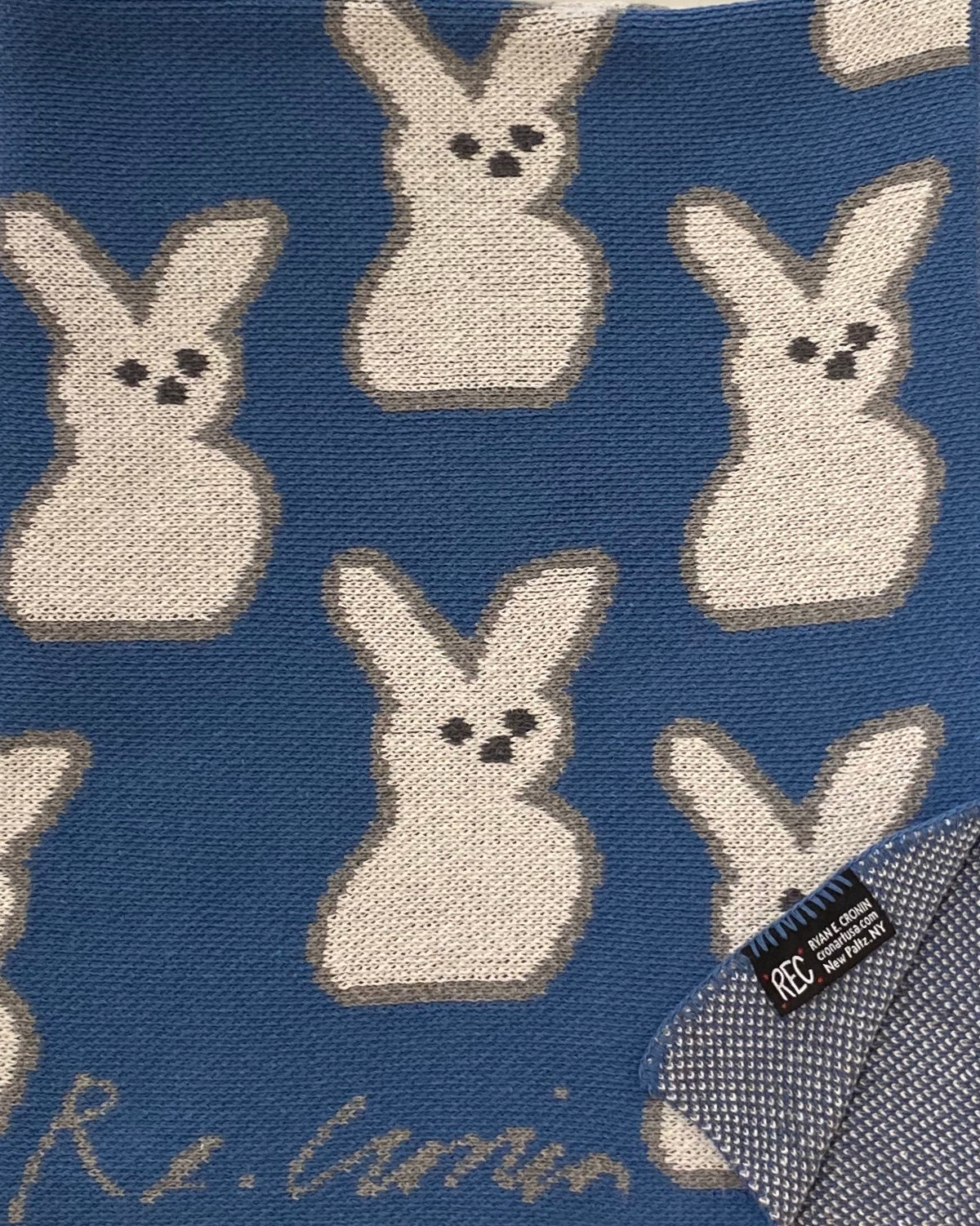 Bunny Mini Throw Blanket in Multiple Colors