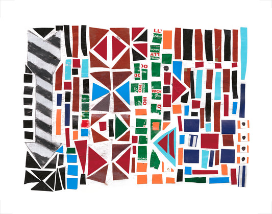 Senegal Collage I - signed art print by Hudson Valley artist Ryan Cronin