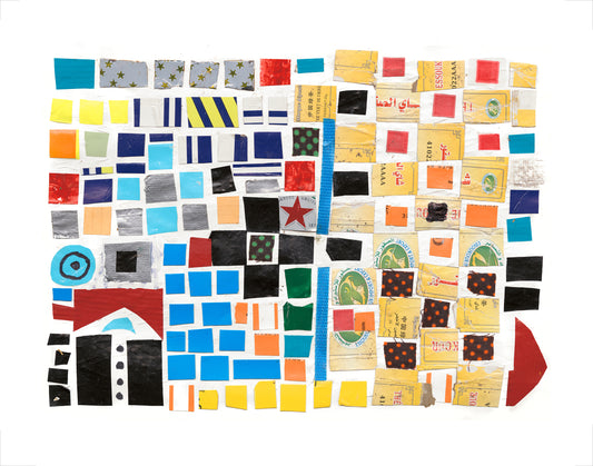 Senegal Collage II - signed art print by Hudson Valley artist Ryan Cronin