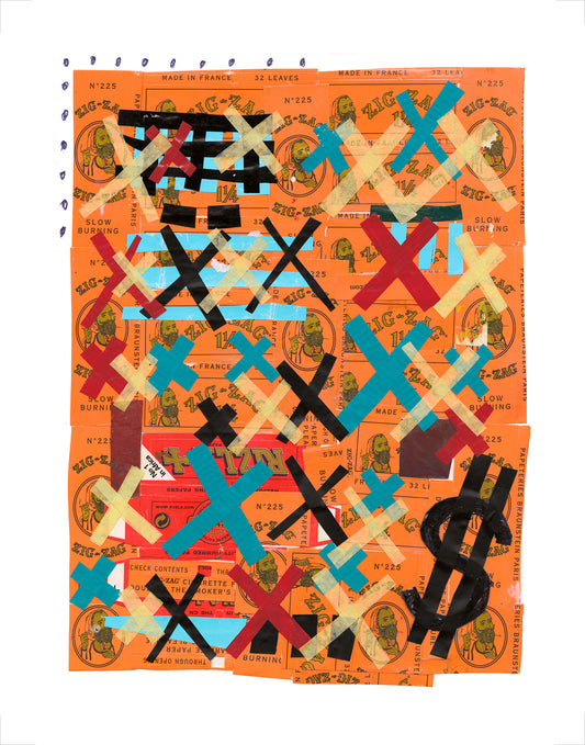 Senegal Collage V - signed art print by Hudson Valley artist Ryan Cronin