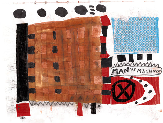 Senegal Collage VII - signed art print by Hudson Valley artist Ryan Cronin