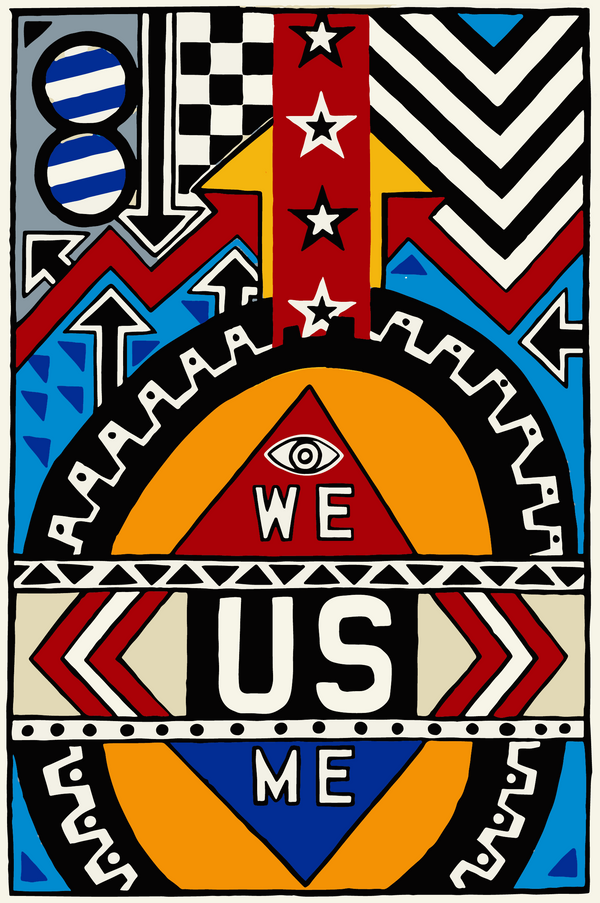 We, Me, Us Skateboard Deck Triptych