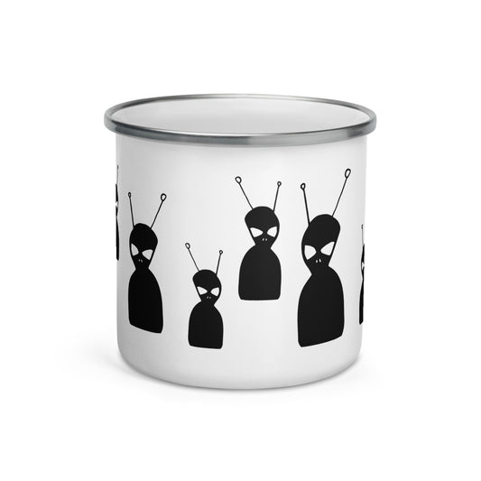 Aliens Are Coming Enamel Mug