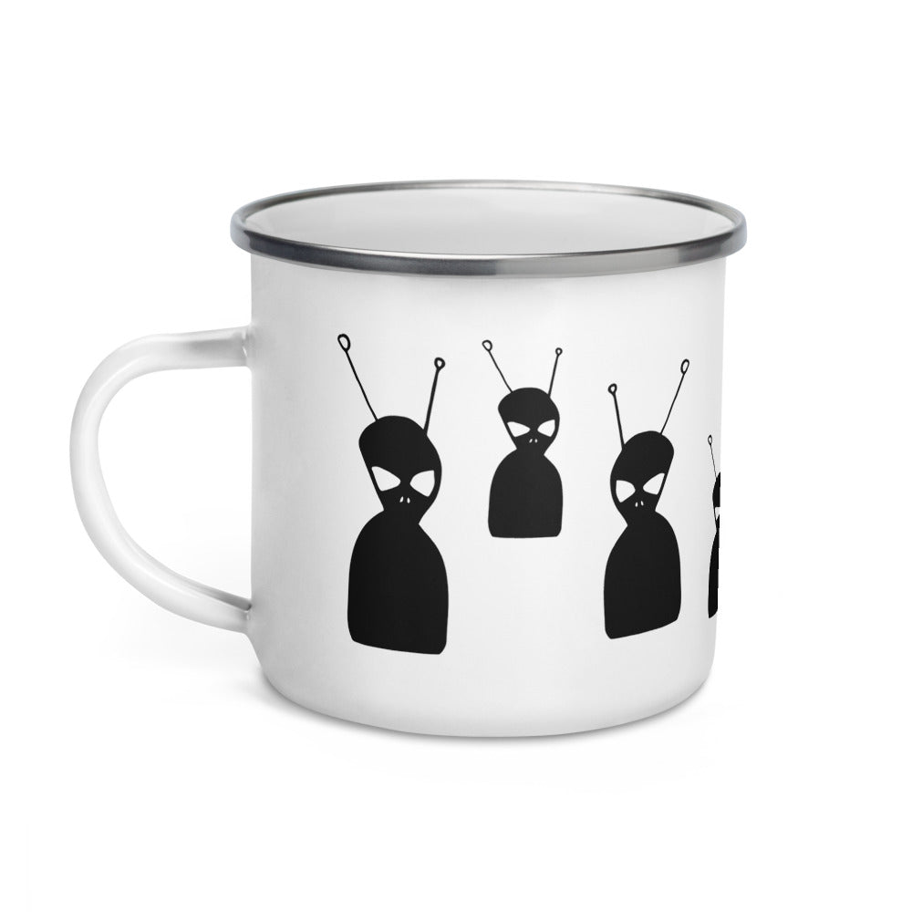 Aliens Are Coming Enamel Mug