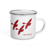 Red Geese Enamel Mug