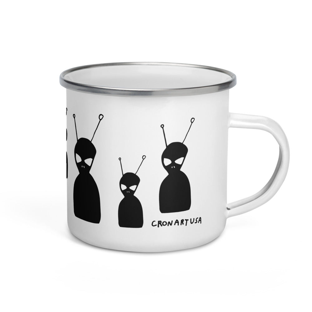 Aliens Are Coming Enamel Mug