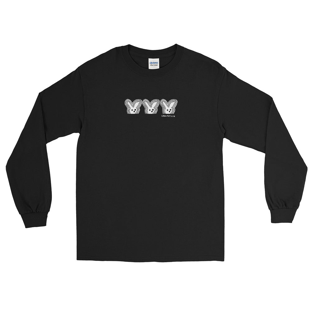 3 Bunny Heads Unisex Long Sleeve