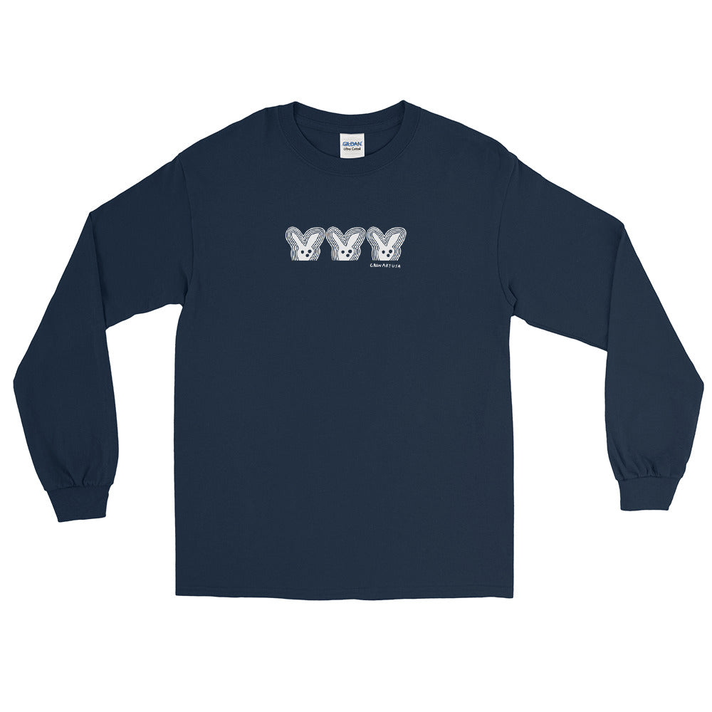 3 Bunny Heads Unisex Long Sleeve