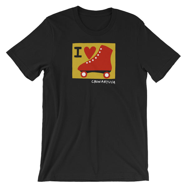 I Heart Roller Skate Unisex Tee