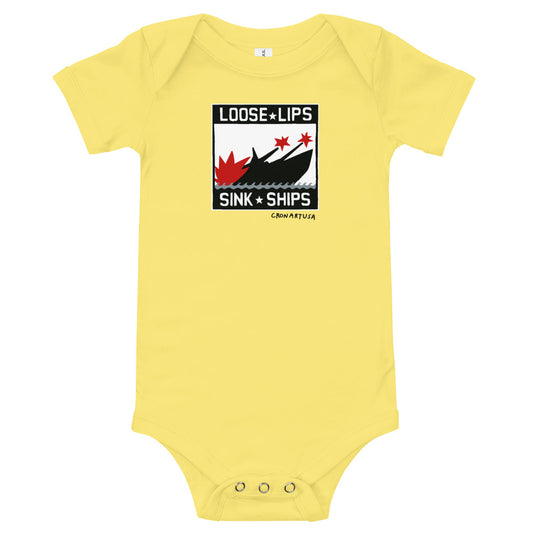 Loose Lips Sink Ships Onesie