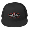 Original trucker had, designed and produced in USA by artist Ryan Cronin. All black trucker hat. 