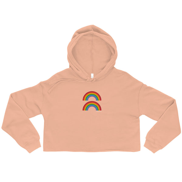 Double Rainbow Crop Hoodie