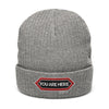 You Are Here Recycled Cuffed Beanie