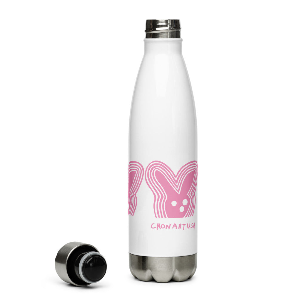 3 Bunny Heads Water Bottle